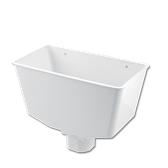 Square/Round Downpipe Hopper Head White